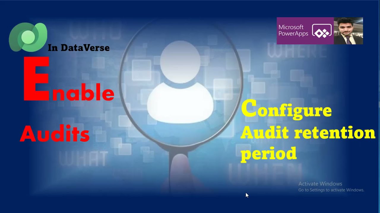 audit in dataverse || set logs retention in dataverse