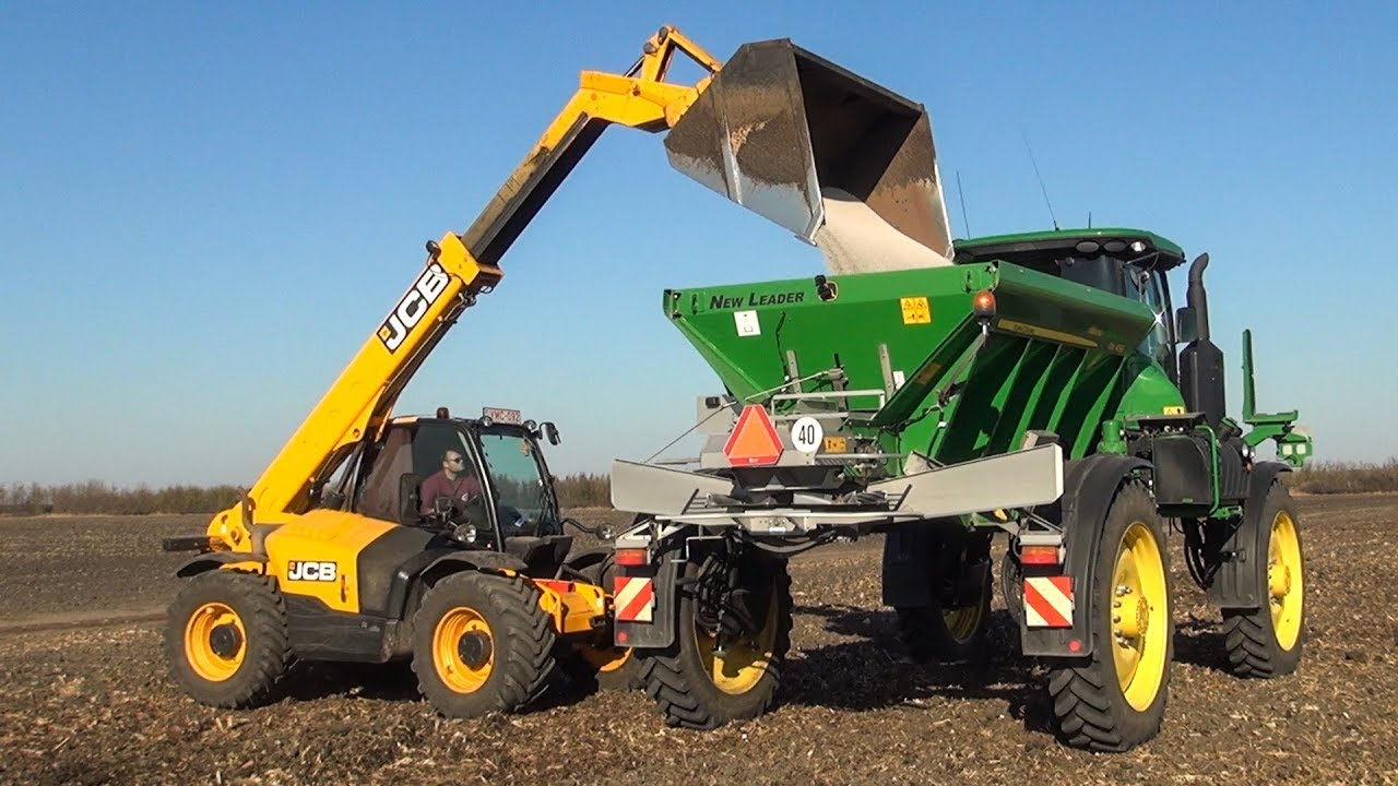 Műtrágyaszórás 2018 - John Deere R4030 + DN 456 + JCB | Spreading Fertilizer 2018