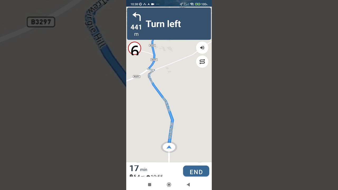 my Route 9 Camborne Driving on map