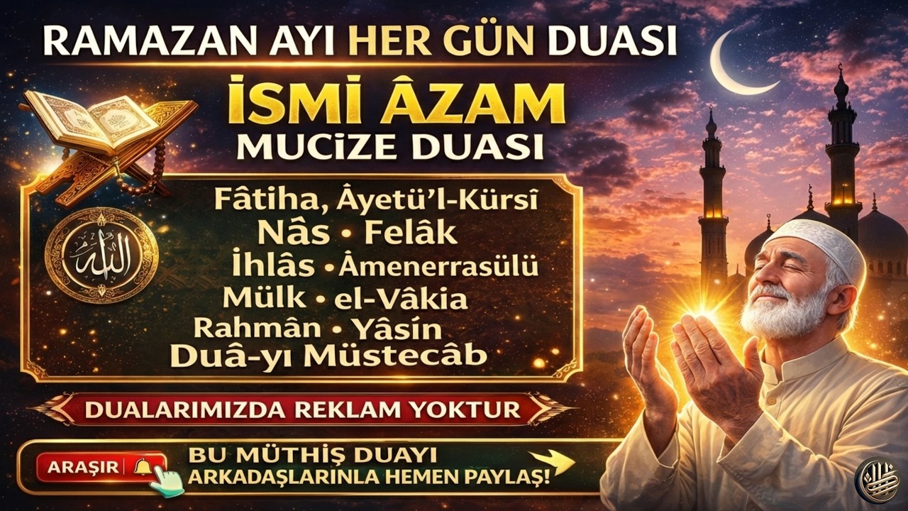 🤲 İsmi Azam Duası Ramazan Ayının İlk Gününde Mucizedir