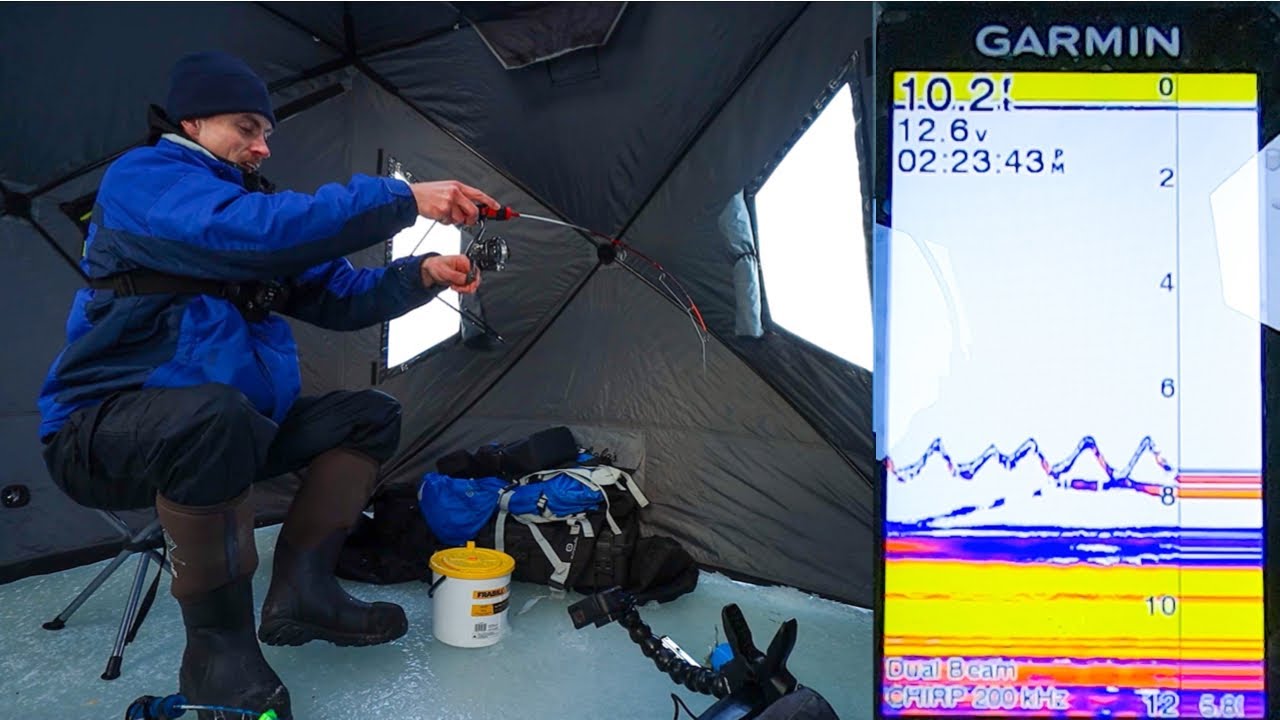 First Ice Fishing Trip of 2023 | Using the GARMIN STRIKER 4 to Catch Fish