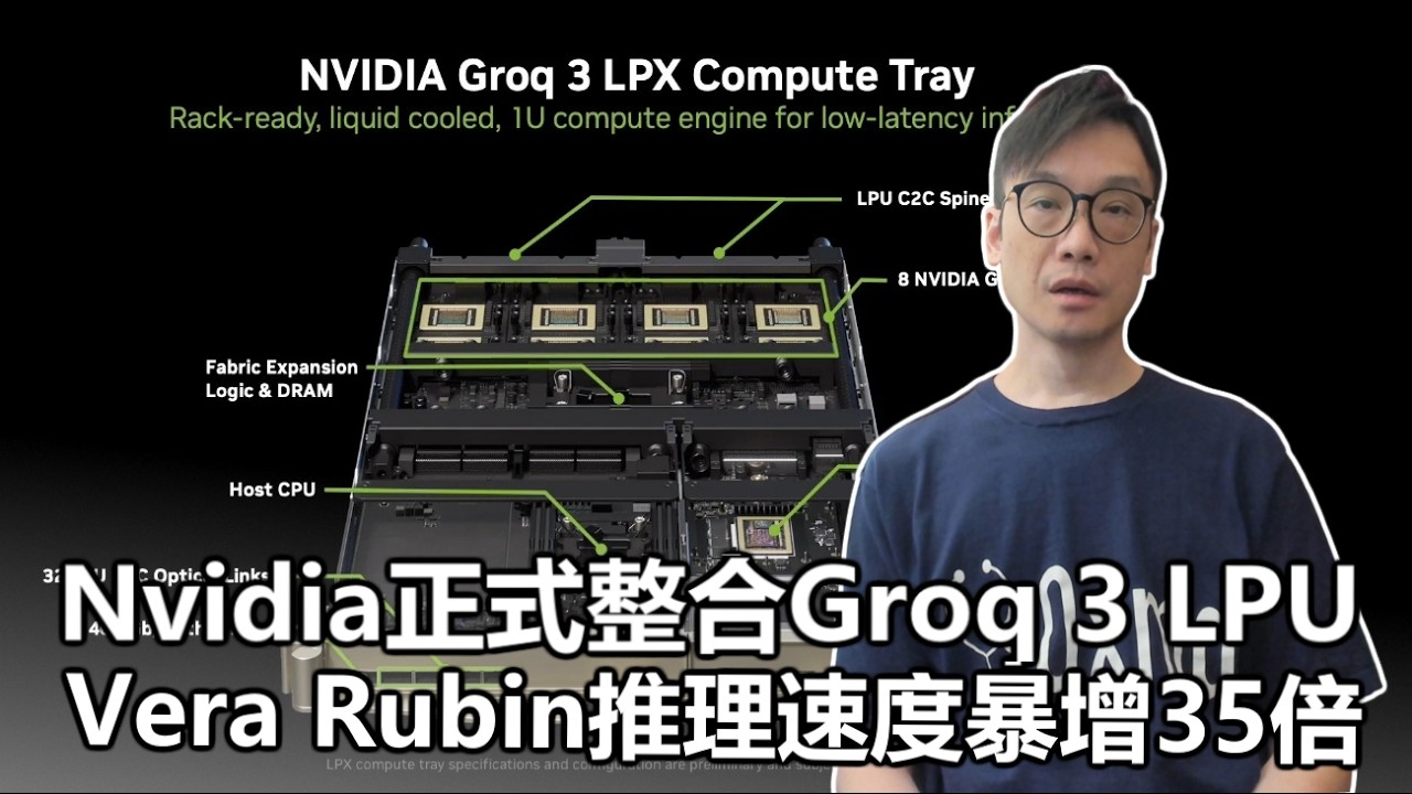 【科技專題】2026-03-19 Nvidia正式整合Groq 3 LPU / Vera Rubin推理速度暴增35倍〈Allen〉