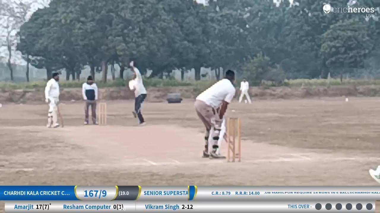 Senior Superstars vs Charhdi Kala Cricket Club Mahilpur live cricket match | 35+ CRICKET LEAGUE HOS