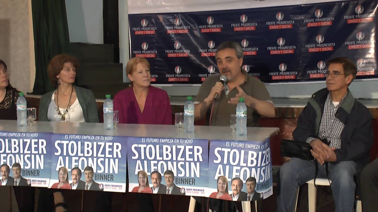 El reconocido Periodista Fernando Cerolini, Junto a Margarita Stolbizer. En Vicente L&oacute;pez.