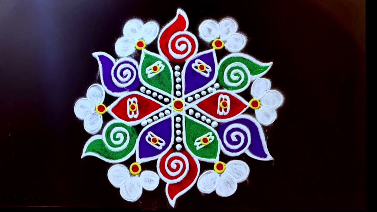 Thai Poosam special vel kolam design ♥️ Karthigai kolam / shashti viratham rangoli / தை பூசம் கோலம்