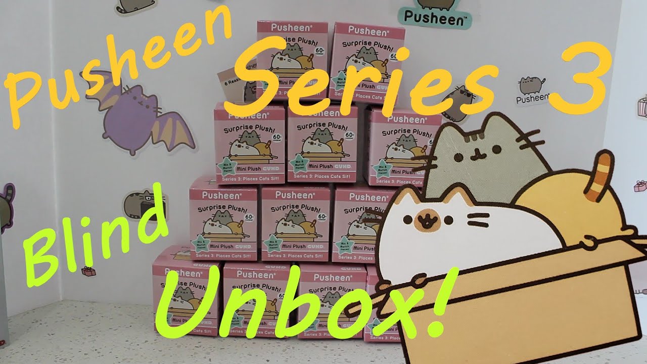👜 Pusheen Series 3 Surprise Blind Unboxing - Places Cats Sit Plush