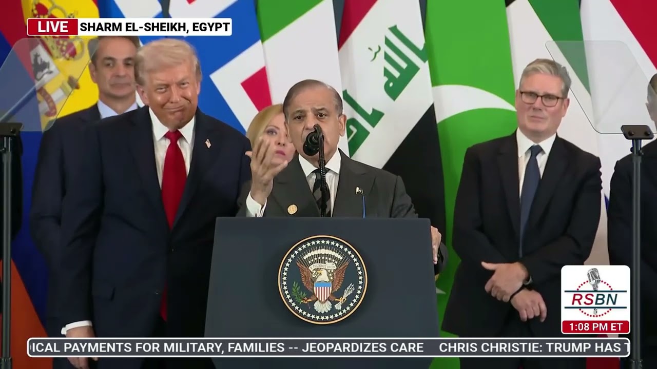 ВИДЕО: Президент Трамп выступает с речью на мероприятии «Мир на Ближнем Востоке» — 13 октября 202...