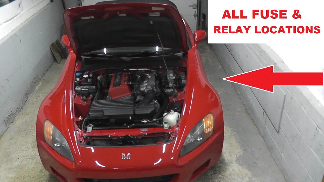 Every Fuse and Relay Location Honda S2000