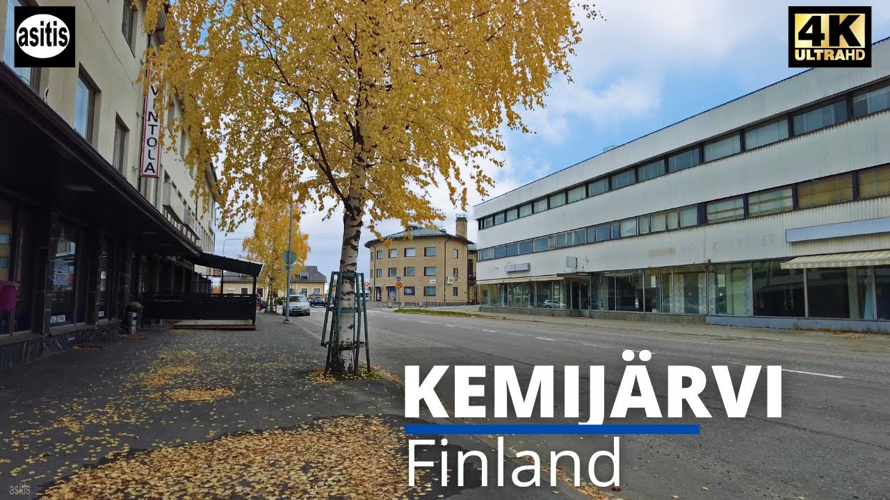 Lapland Walks: Autumn Walk in the Northernmost City in Finland - Kemijärvi