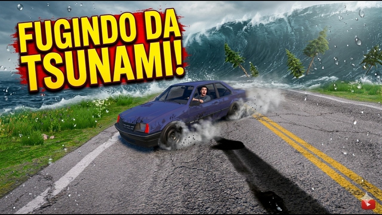 Chevrolet Monza SL/E 1.8 Fuga Épica do Tsunami!  no BeamNG.drive