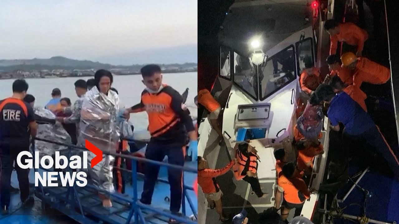 Ferry in Philippines sinks with more than 350 people on board, at least 18 dead