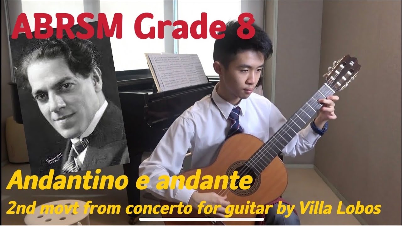 Andantino e andante 2nd most from concerto for guitar by Heitor Villa Lobos
