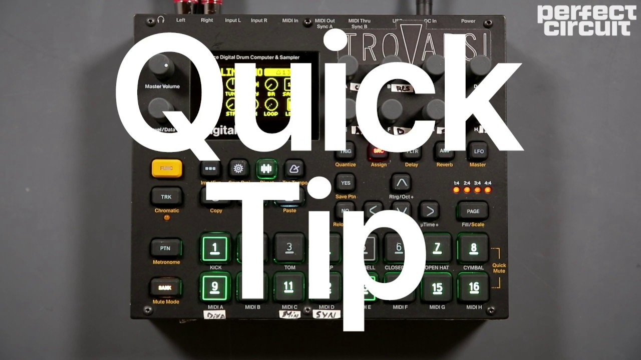 Quick Tip: Shift a Sequence Around on a Digitakt Tutorial