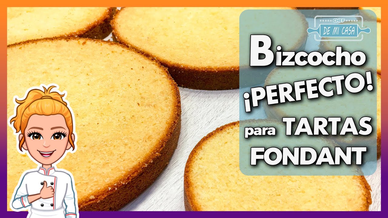 ✅ BIZCOCHO PERFECTO para Tartas y PASTELES Fondant  🍰 Realmente DELICIOSO! 🤩Muy Esponjoso + Trucos!