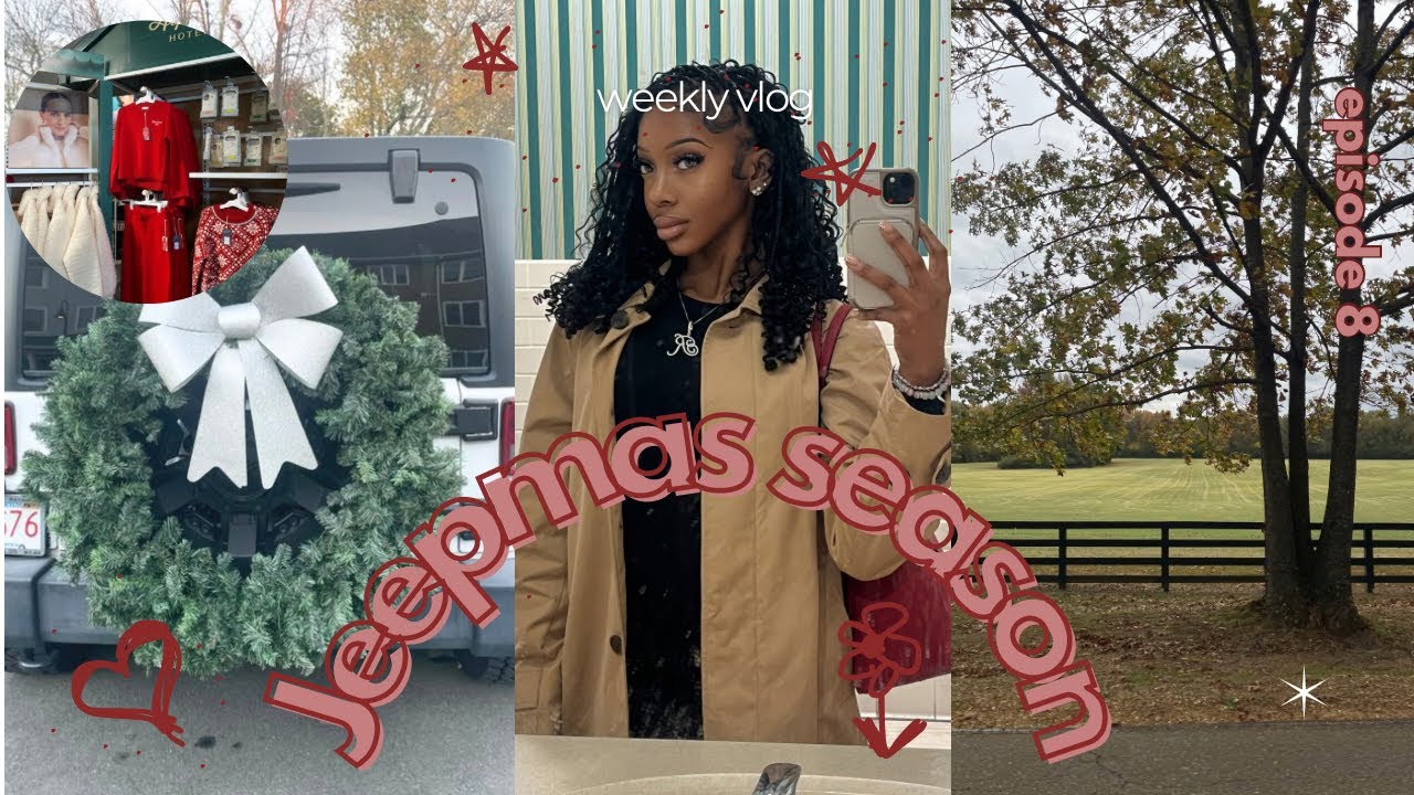 First Vlog Back: I Decorated My Jeep for the Holidays ♡☆✧