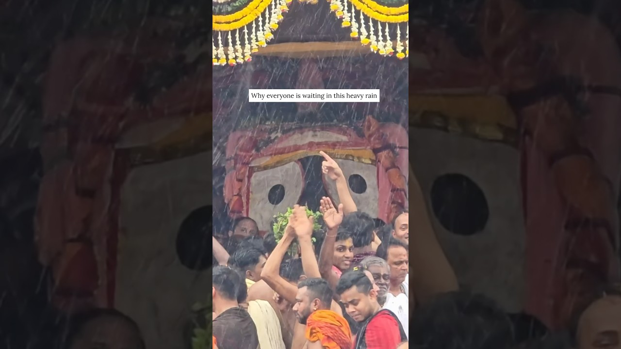 Jaga Asuchu #jaijagannath #puri #rathyatra #heavyrain