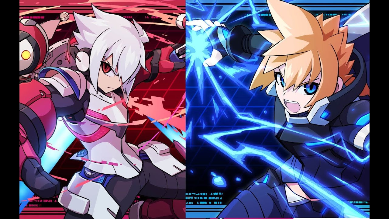 Azure Striker Gunvolt 2 (Trilogy edition) Defeat EX Gunvolt, No EX Weapons, No Damage