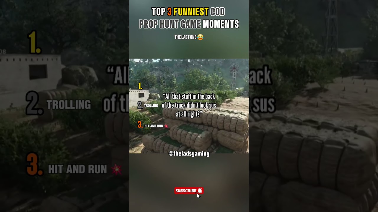 Top 3 Funniest COD Prop Hunt Game Moments