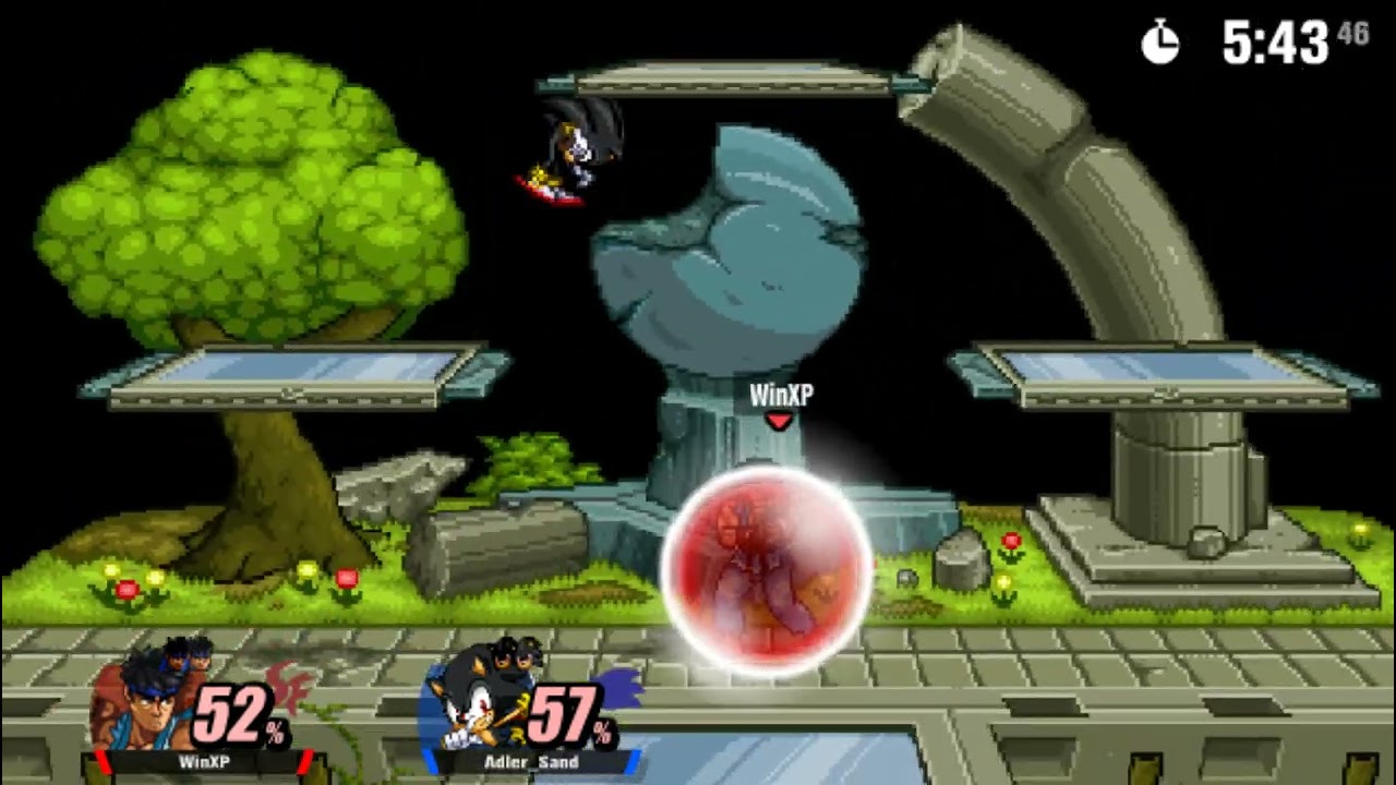 SSF2 Online - JokerMiles27 (Sonic,Ryu) VS Adler_Sand (Sonic,Pit,Link) (Casual Match)