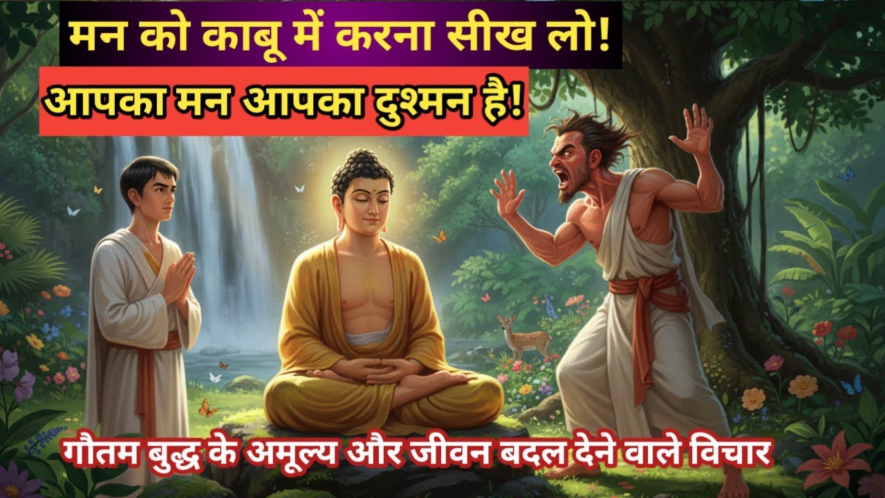 मन पर काबू कैसे पाएं? | गौतम बुद्ध के अमूल्य विचार | Mind Control Motivation | Buddha Speech Hindi