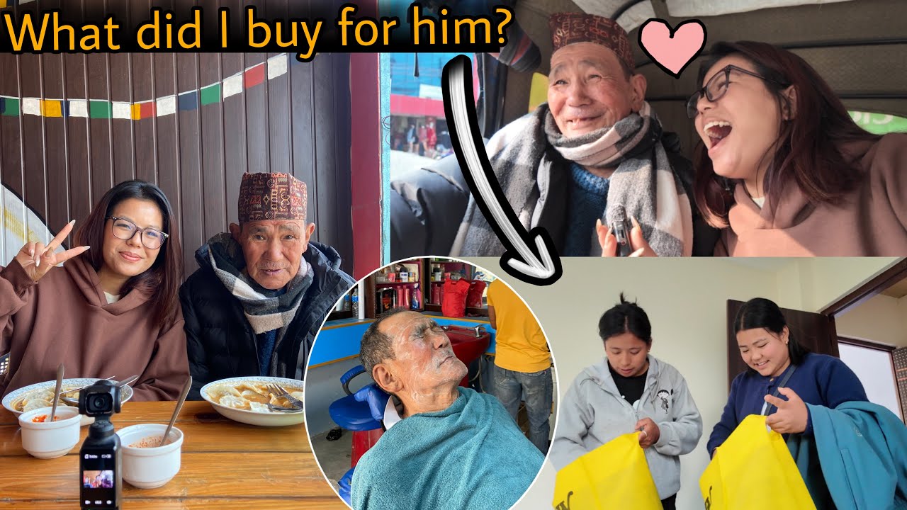A DAY WITH KOPA(Grandpa)❤️ K-K GARIYO TA? MOMMY LE MERO LAGI JWAI HERNUVAKAI HO TA?😏