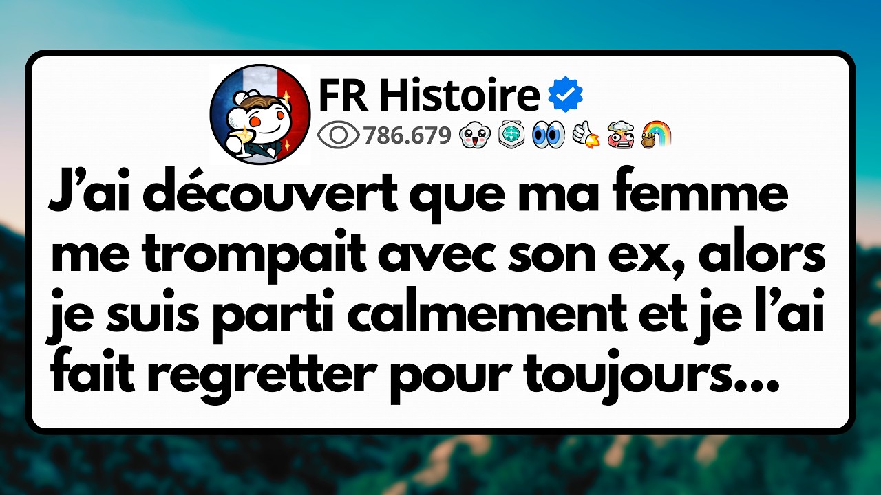 J’ai découvert que ma femme me trompait avec son ex, alors je suis parti calmement et je l’ai fait..