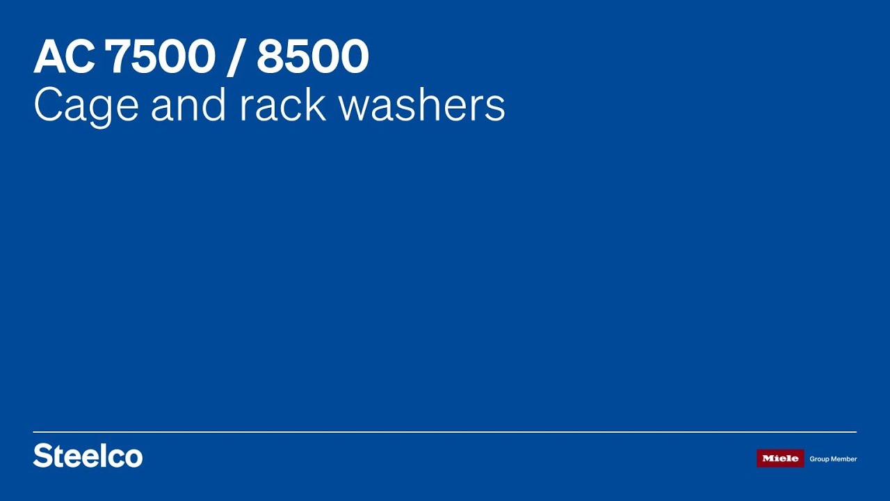 AC 7500/8500 Rack Washers | Biomedical Research | Steelco Group