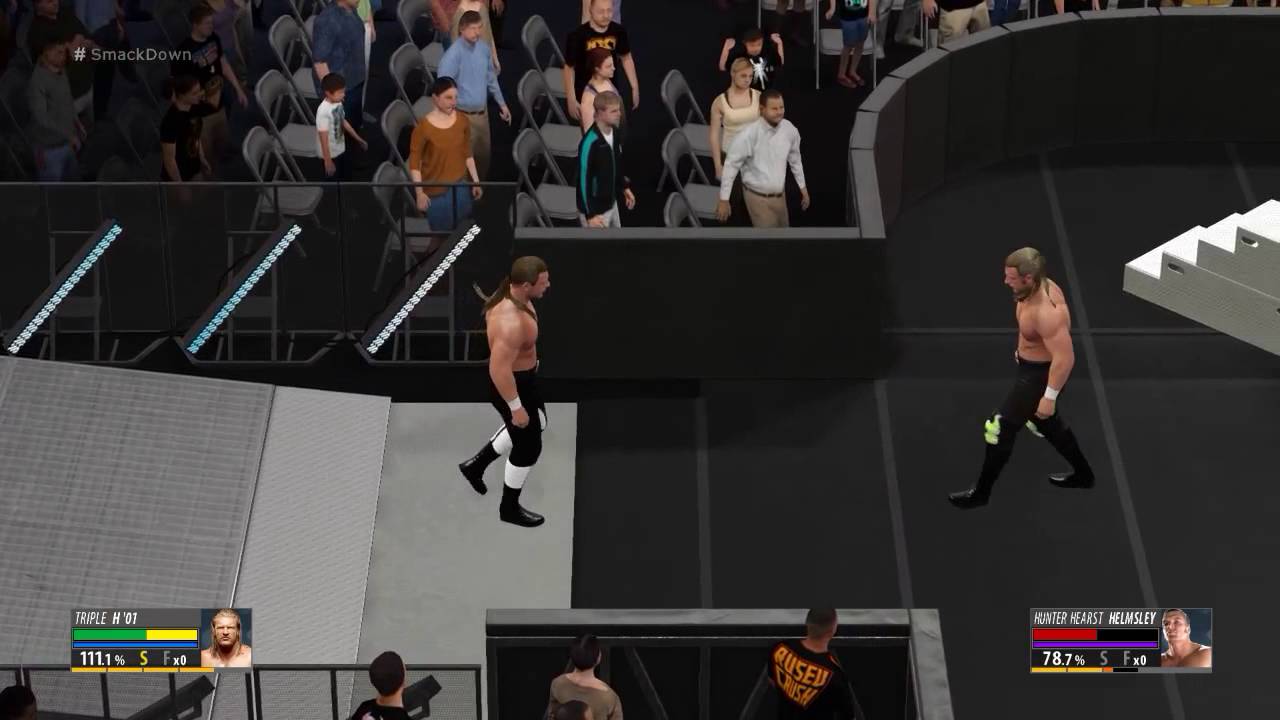 Triple H vs Hunter hearst helmsley -  WWE 2K16 - PC gameplay