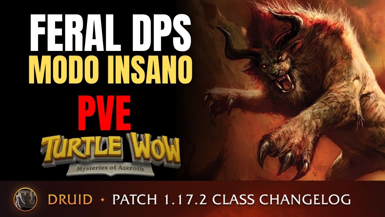 GUÍA FERAL DPS PvE TURTLE WOW (2025) 💥 ROTACIÓN, TALENTOS Y STATS para PEGAR INSANO 🐾