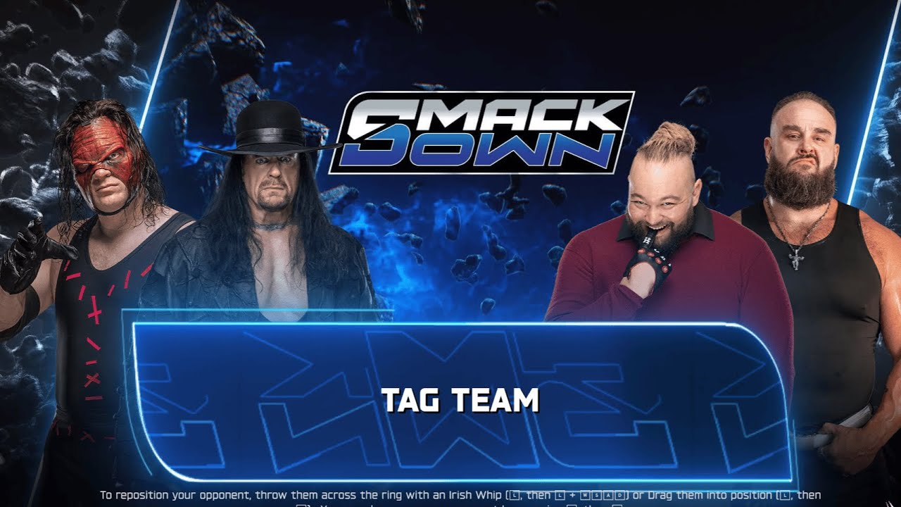 FULL MATCH - KANE & THE UNDERTAKER VS BRAY WYATT & BRAUN STROWMAN