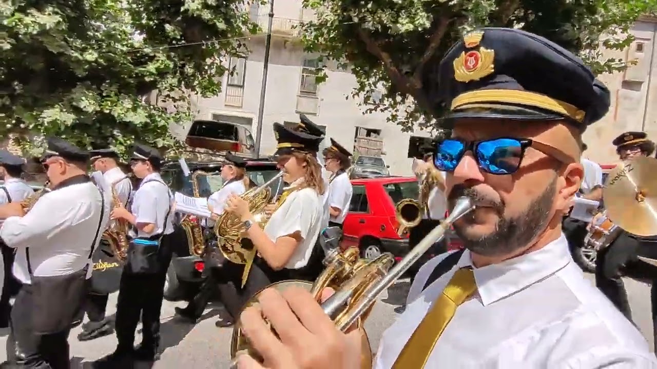 Marcia sotto la doppia aquila Banda di Montescaglioso 7/8/23 S Donato V.Comino Festa Patronale