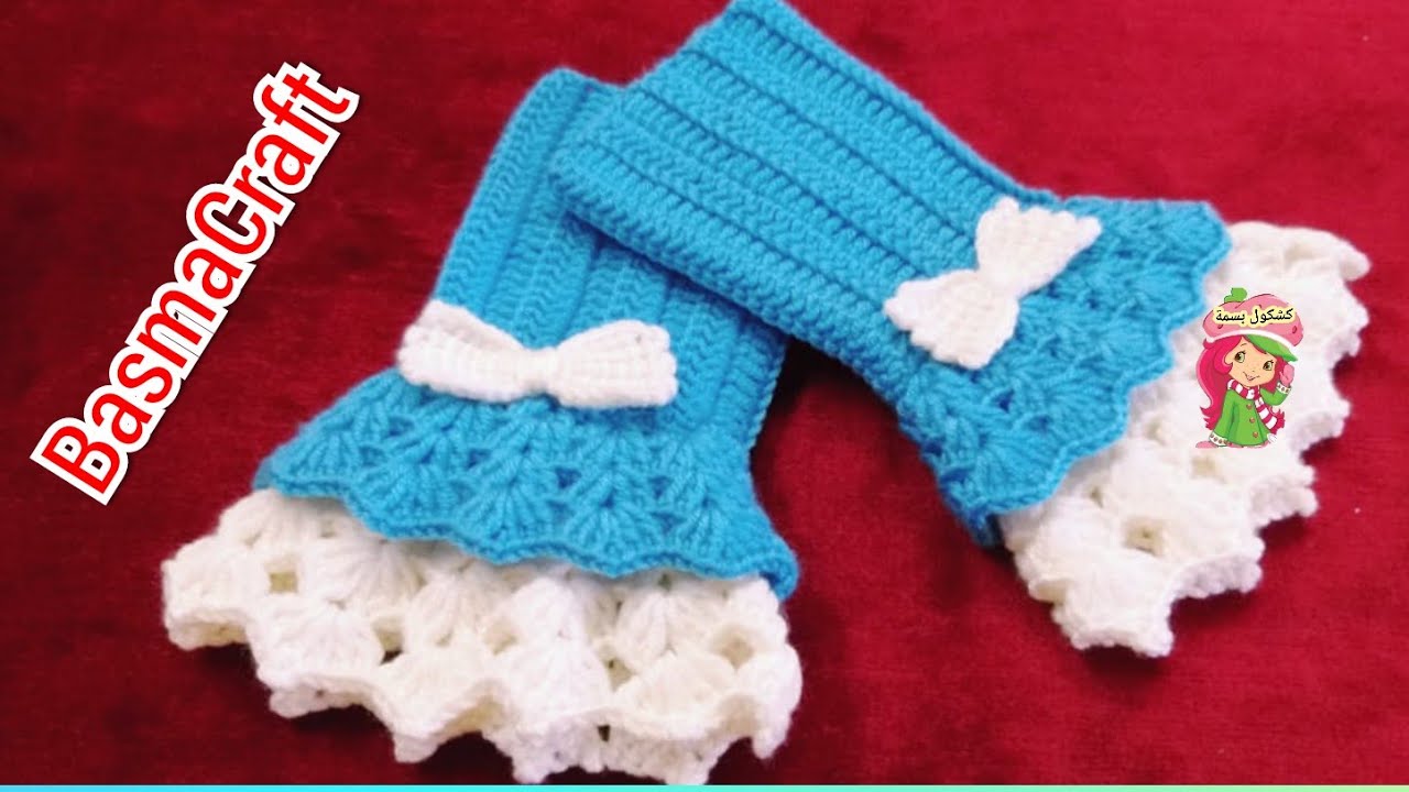 #مشروع_ربع_الشلة قفازات فيكتوريا ستايل/جوانتي كروشيه بدون أصابع/ victorian gloves