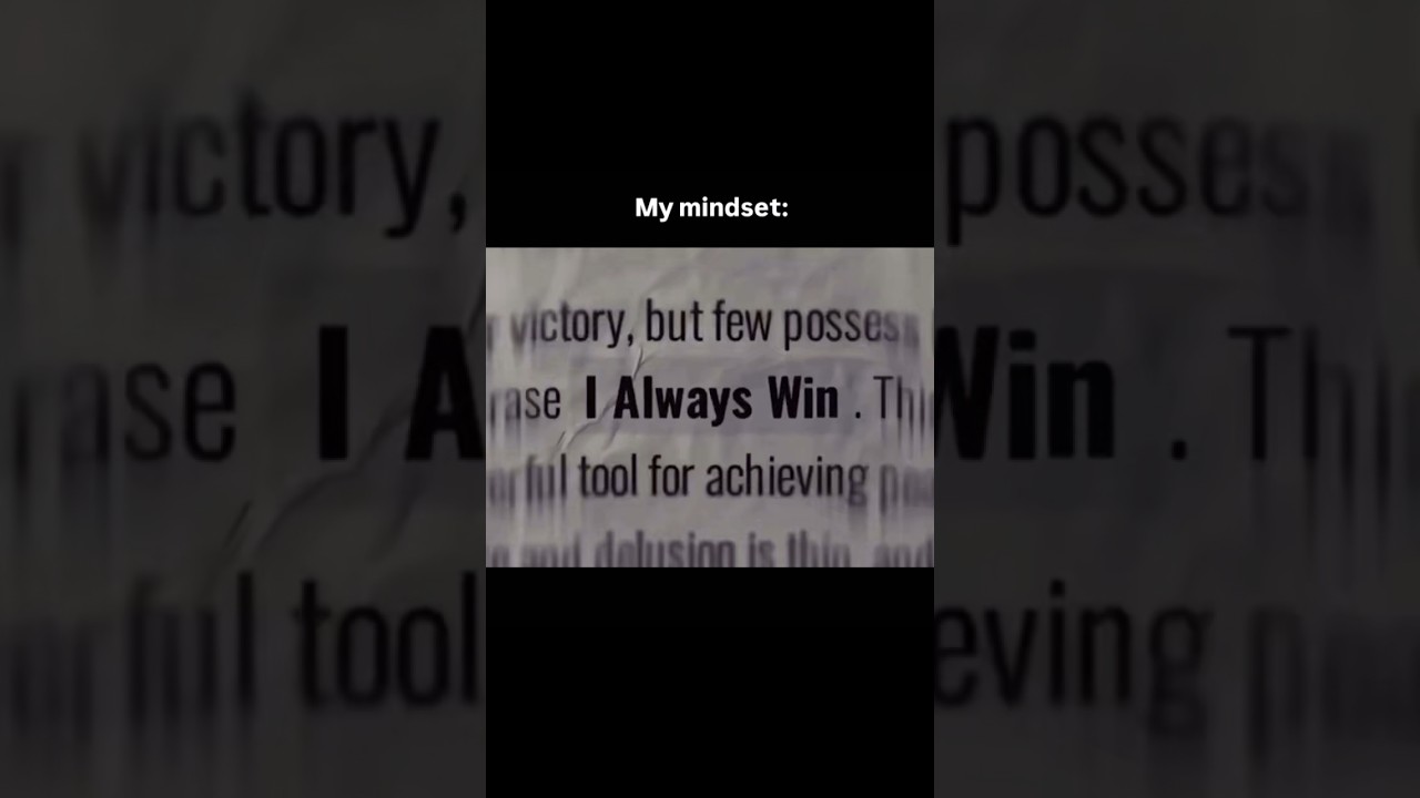 Winner mindset💀 