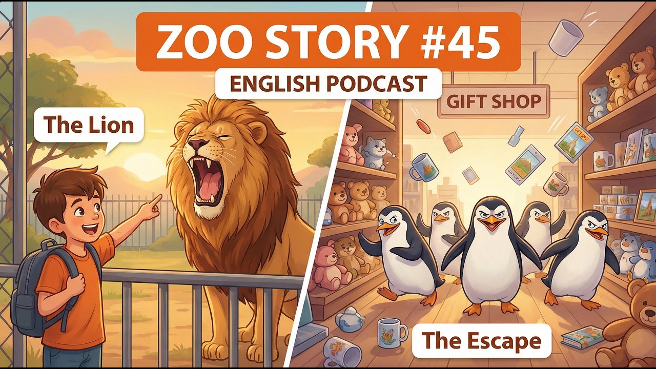 #45  B1 English Podcast: Chaos, Animals & Tricky Grammar Traps 🐘