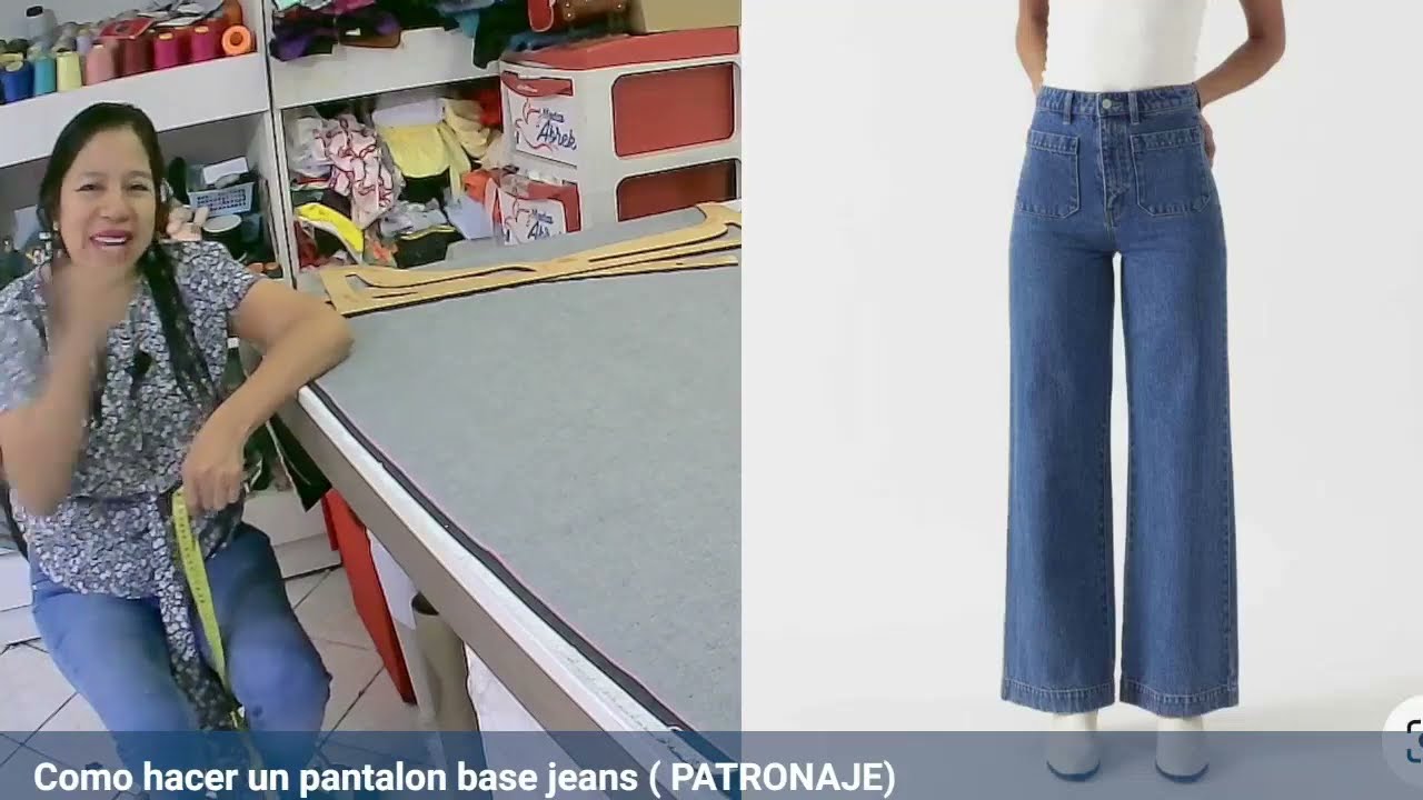 COMO PATRONAR UN PANTALON BASE DIRECTO A LA TELA