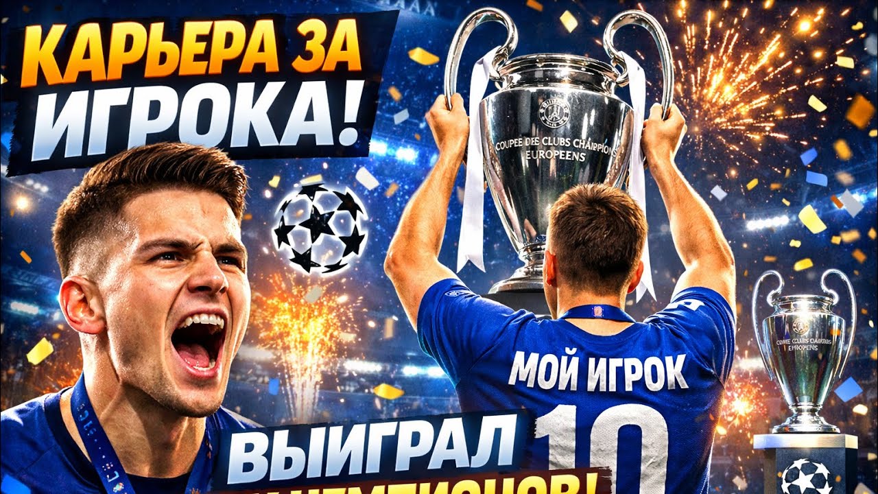 Карьера за игрока , ВЫИГРАЛ ЛЧ !!