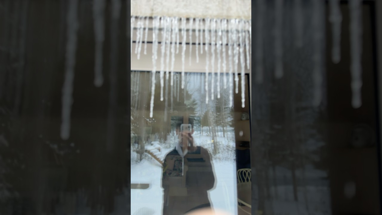 Biggest icicles #funny #viral #music #christmas #snow #winter #ice #icicles #insane #omg #trending