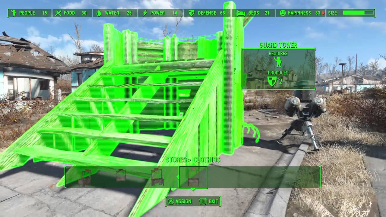 Fallout 4 — Используйте магазины для повышения уровня счастья/дохода поселения