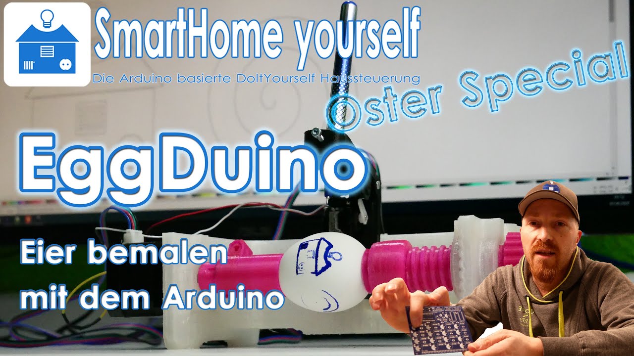 Ostereier mit einem Arduino bemalen - (EggDuino, EggBot, SpheroBot...)