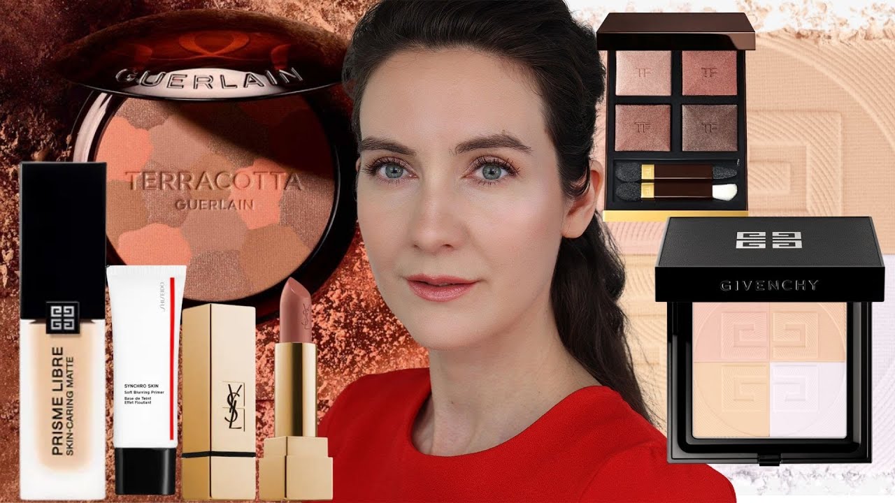Пробую новую косметику | Матовая тональная основа Givenchy Prisme Libre | Новый бронзер Guerlain ...