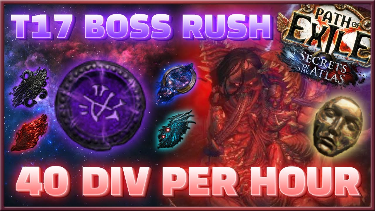 40 Divines/Hour t17 Boss Rush Guide - Fun & Huge Profit - PoE 3.26 SotA Mercenaries