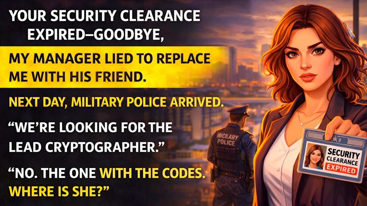 “Your Security Clearance Expired—Goodbye.” My Manager Lied. Next Day, Military Police Arrived.