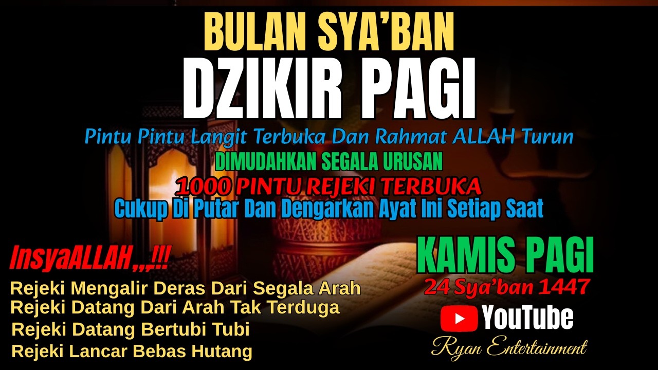 Keutamaan Dzikir Kamis Pagi: Pintu Langit Terbuka, Rahmat Allah Turun, Doa Mustajab & Rezeki Lancar