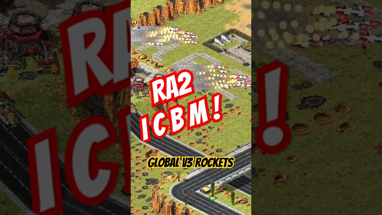 Defeating Brutal Enemy from afar #ra2 #redalert2 #yurisrevenge #kirov #v3rocket #soviet
