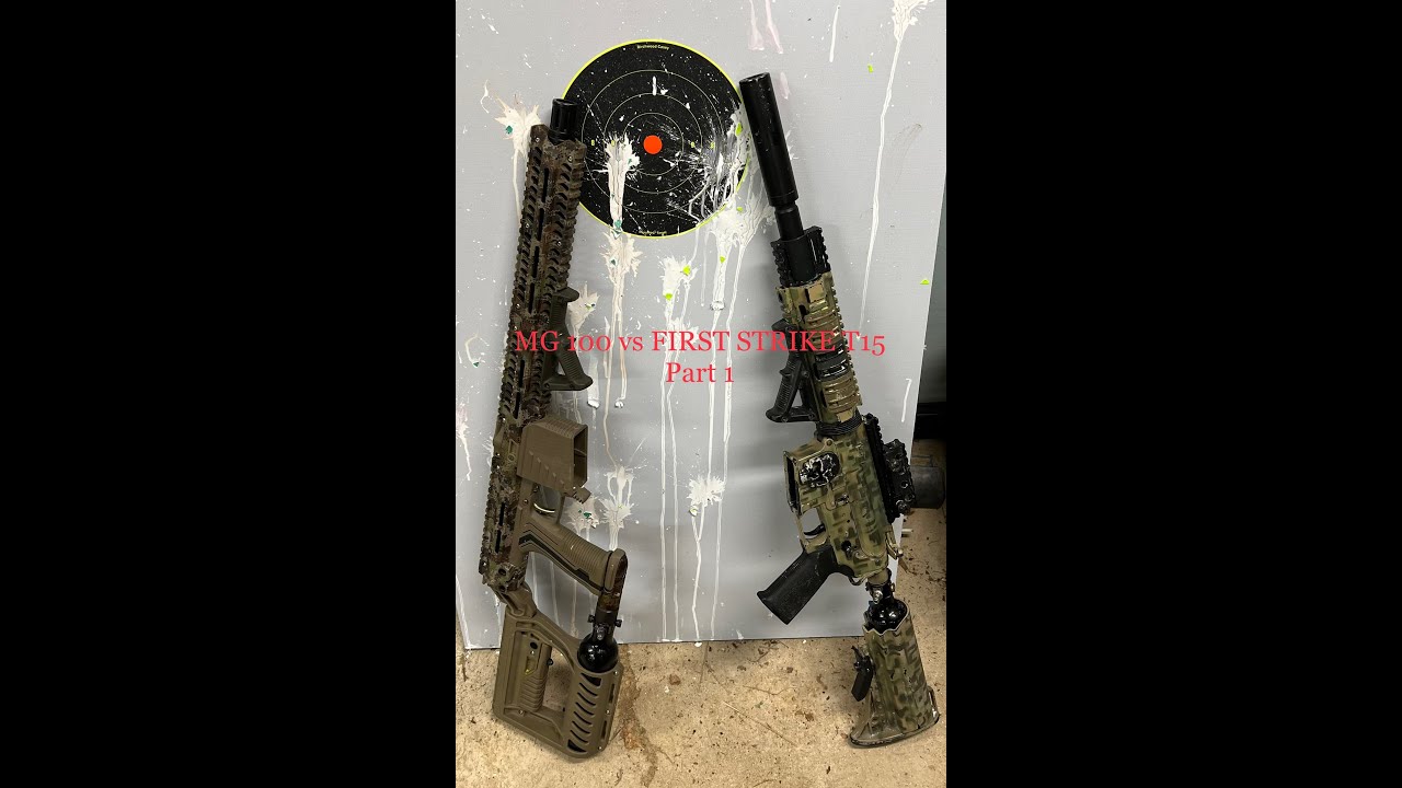 MG 100 vs FIRST STRIKE T15 - Part 1 #magfedpaintball #planeteclipse #firststriket15 #review