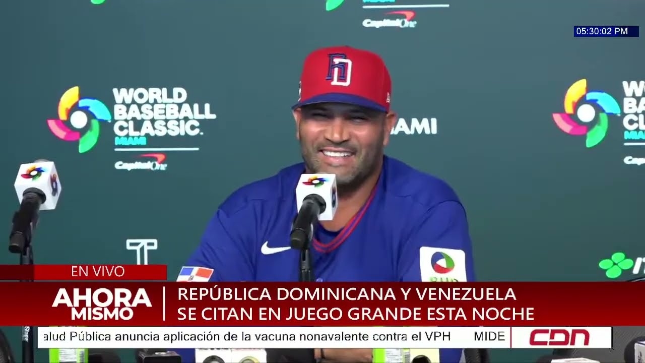 CDN en vivo | Rueda de prensa equipo dominicano antes de partido con Venezuela