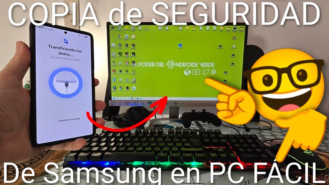 💻👈📱 Como HACER una COPIA de SEGURIDAD de un SAMSUNG GALAXY en mi PC (Fácil y Rápido)