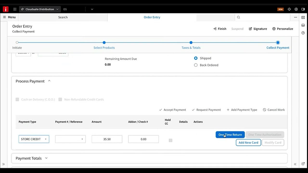 Store Credits in CSD & Kodaris: Use a Store Credit in CSD - Cash Customers