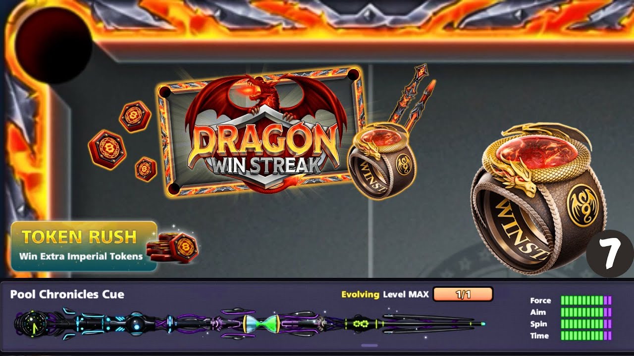 8 Ball Pool: Epic Dragon Win Streak 7 💍 | Final Level Gameplay!