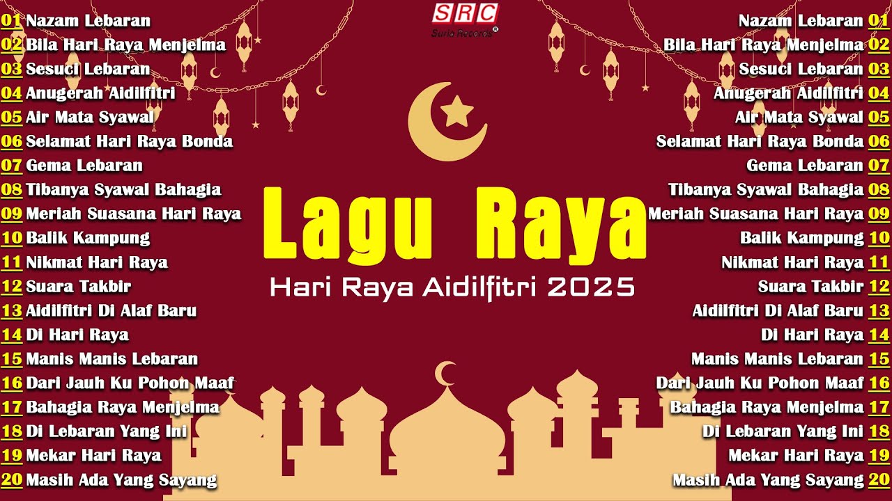 Lagu Raya 2025🍀 Koleksi Lagu Raya Aidilfitri 2025 🏮Kompilasi Evergreen & Hits Terkini